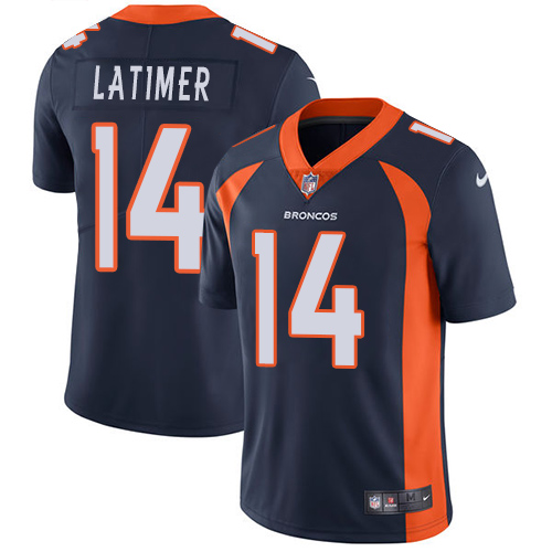 Nike Broncos #14 Cody Latimer Navy Blue Alternate Men's Stitched NFL Vapor Untouchable Limited Jersey - Click Image to Close